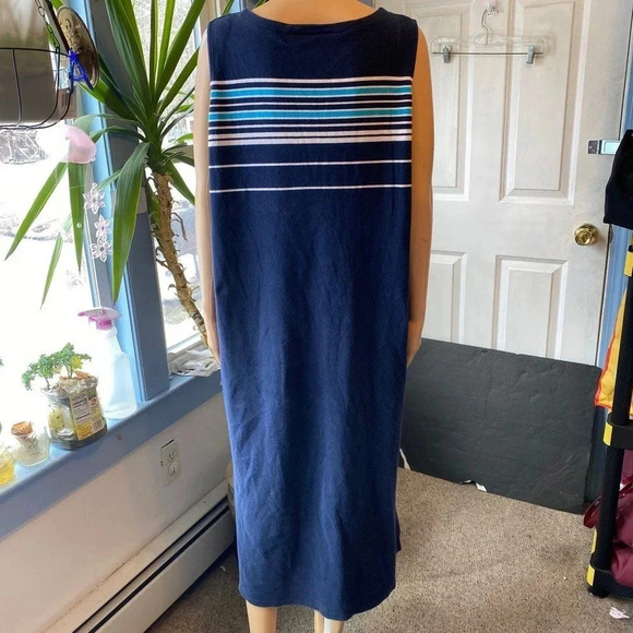 VTG Y2K Jone Wear Sport Cotton Beach Casual Tank Sun Maxi Dress women plus Sz 1X - Picture 2 of 8